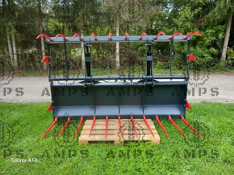 AMPS Krokodyl II-Siłownikowy Zęby Kute/ KROKODILGEBISS 2-ZYLINDER Manitou, New Holland