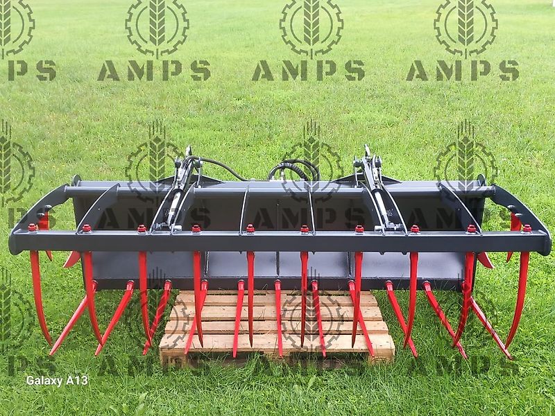 AMPS Krokodyl II-Siłownikowy Zęby Kute/ KROKODILGEBISS 2-ZYLINDER Manitou, New Holland