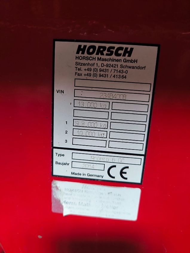Horsch Pronto 6 DC