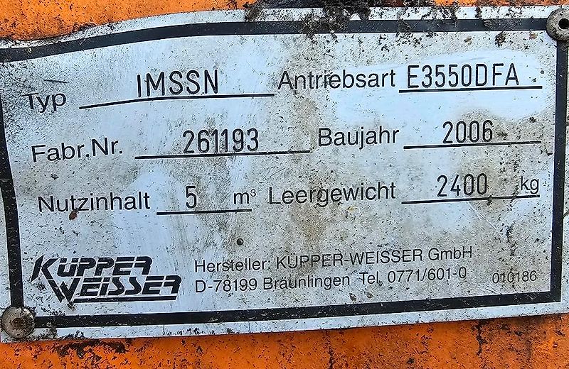 Küpper-Weisser IMSSM Salzstreuer mit Aufbaumotor 5m3