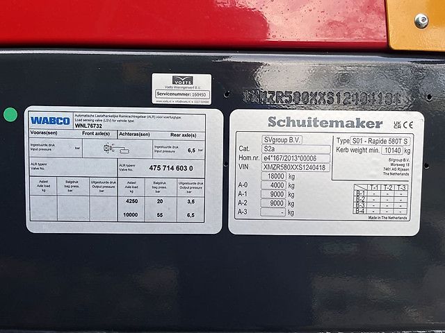 Schuitemaker RAPIDE 580S OPRAAPWAGEN