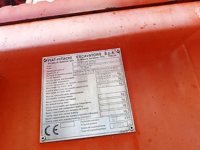 Hitachi Fiat-Hitachi FH120W bandenkraan Wheel Excavator graafmachine