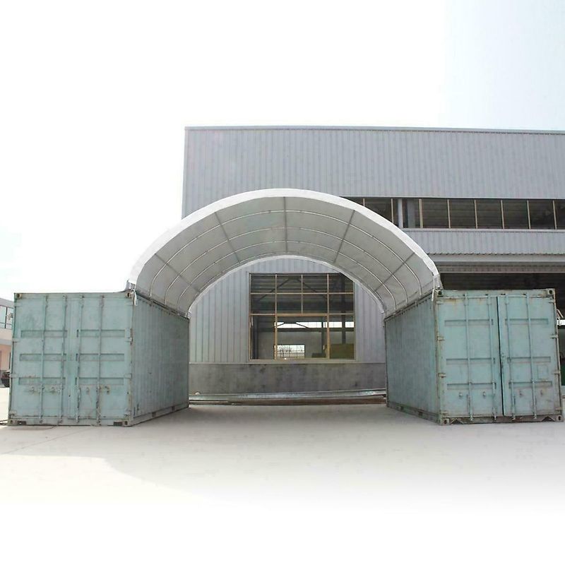 Toolport GmbH Container Überdachung 6x6m Zelthalle Lagerzelt Containerzelt