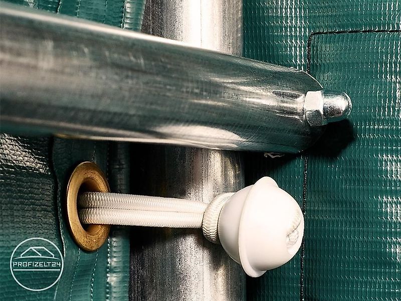 Toolport GmbH Weidezelt 3,3x7,2 m Weideunterstand Lagerzelt feuersicher PVC