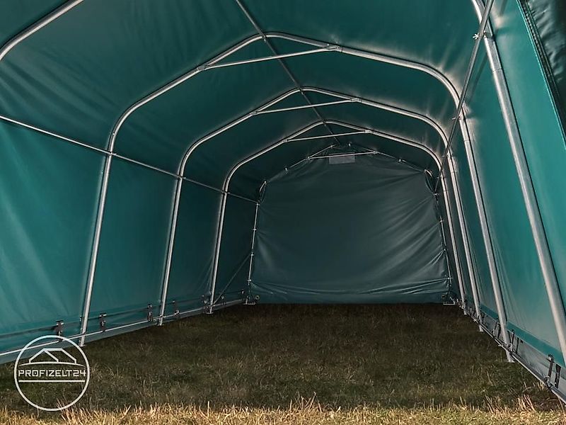 Toolport GmbH Weidezelt 3,3x7,2 m Weideunterstand Lagerzelt feuersicher PVC