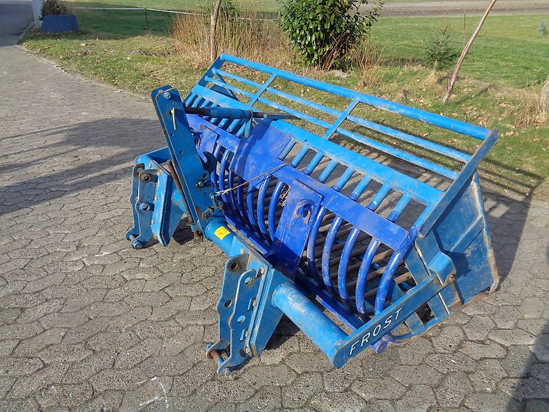 Frost Rübengabel 190cm Arbeitsbreite mit 3Punktanbaubock passend für Schlepperanbau Rübengabel Rübenforke Steinforke Feuerholzgabel Steinforke