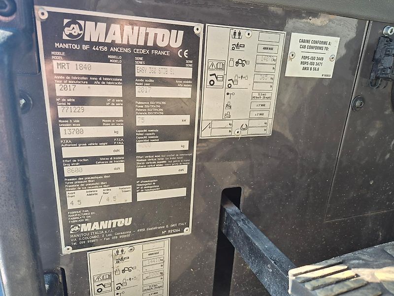 Manitou MRT 1840 easy