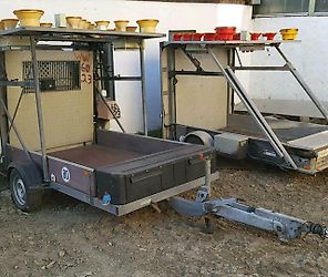 Absperrtafel Verkehrsleitanhänger verkeherssicherungsanhänger vz Absperrtafel Verkehrsleitanhänger verkeherssicherungsanhänger vz