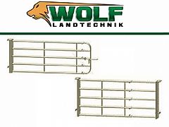 Wolf-Landtechnik GmbH Weidezaun Tor bzw. Paneel ausziehbar 2-3m - verzinkt -