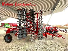 Unia Ares XL H 6 Kurzscheibenegge mit Fahrgestell 6m Doppel U-Walze