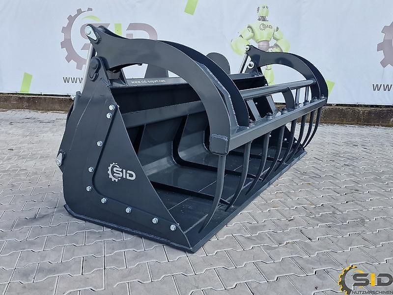 SID Krokodilschaufel XL - geschmiedete Zinken / Grab bucket forged tines XL