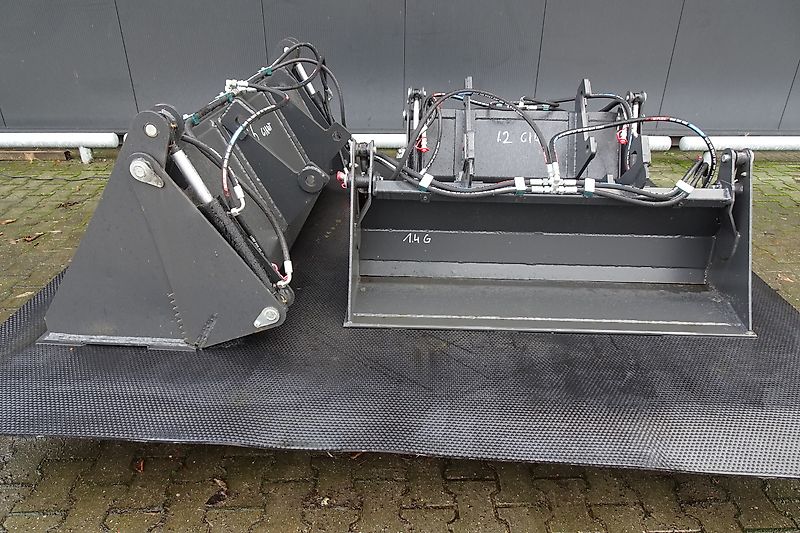 Hofstede 4 in 1 bak kiep schep opschep bak met model Giant of Weidemann aankoppeling