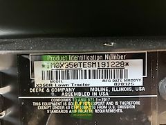 John Deere X350R #692563