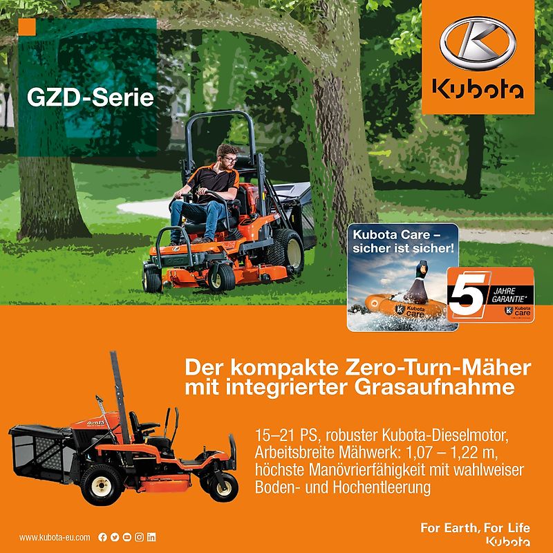 Kubota GZD 15 LD ab 0,99%