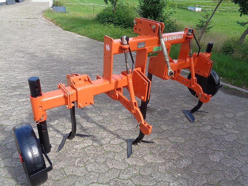 Howard Howard Frontgrubber 4 Stiele 200cm Arbeitdbreite Heckgrubber mit Zapfwellendurchtrieb & Hitch bzw Mechanisches Hubwerk für Anbaugeräte Kreiselegge Zinkenrotor oder andere Anbaugeräte