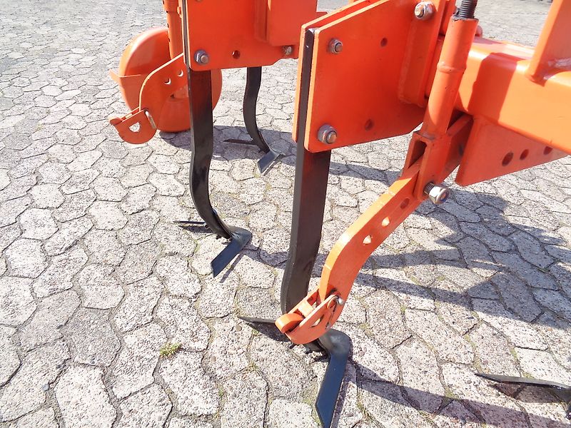 Howard Howard Frontgrubber 4 Stiele 200cm Arbeitdbreite Heckgrubber mit Zapfwellendurchtrieb & Hitch bzw Mechanisches Hubwerk für Anbaugeräte Kreiselegge Zinkenrotor oder andere Anbaugeräte