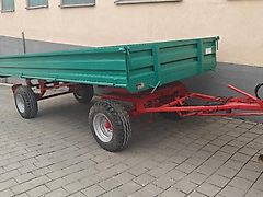 Reisch 2-Achs-Kipper 5,7 to. Stahl Bordwände Anhänger Auflaufbrem