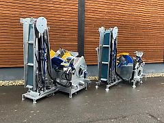 Binderberger Förderband Kreissäge Wippkreissäge Wippsäge