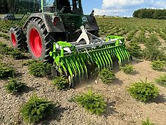 Unkrautregulierungsmaschine für Weihnachtsbäume Mais Striegel