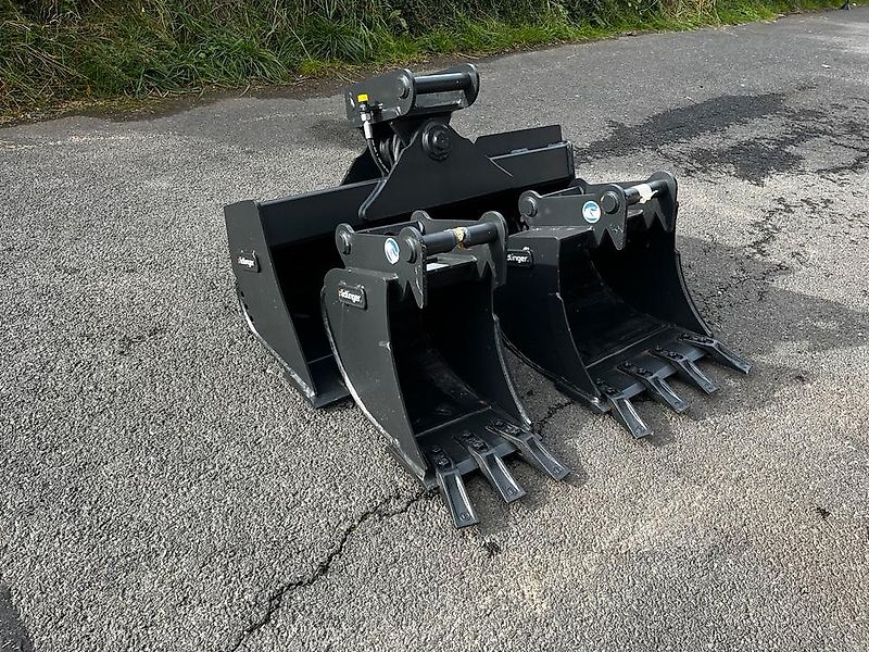 Tieflöffel 300 & 500 1x Grabenräumlöffel 1000 Hydr. Rädlinger