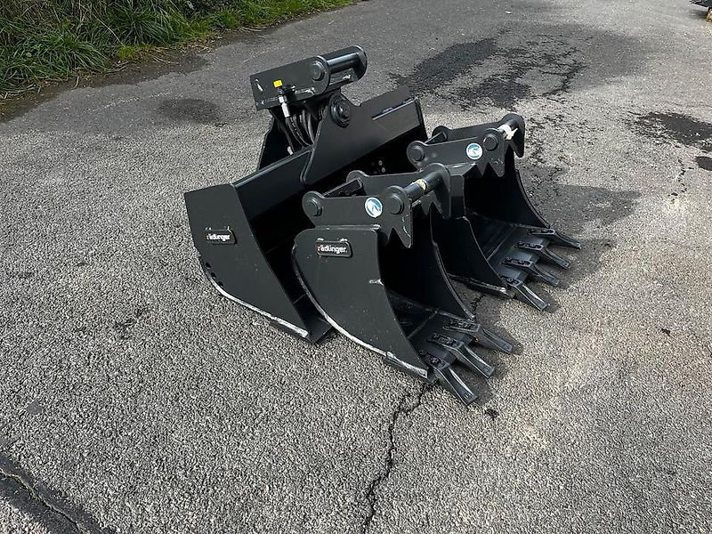 Tieflöffel 300 & 500 1x Grabenräumlöffel 1000 Hydr. Rädlinger