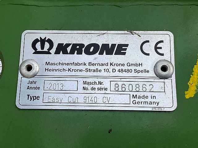 Krone EasyCut F320 CV + 9140CV